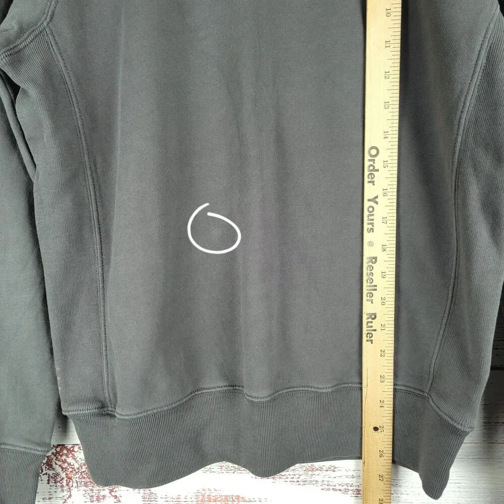 J.Crew Sweatshirt Mens Sz S Gray Garment-Dyed French Terry Crewneck Pullover